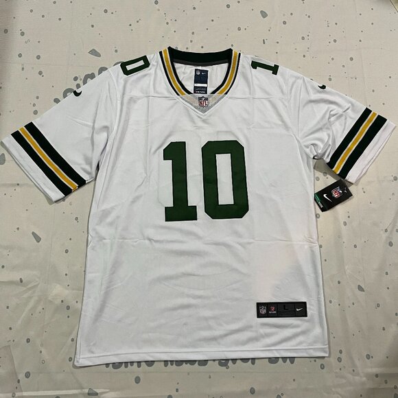NFL Jordan Love #10 White Green Bay PackersStitched Jersey - Picture 1 of 6